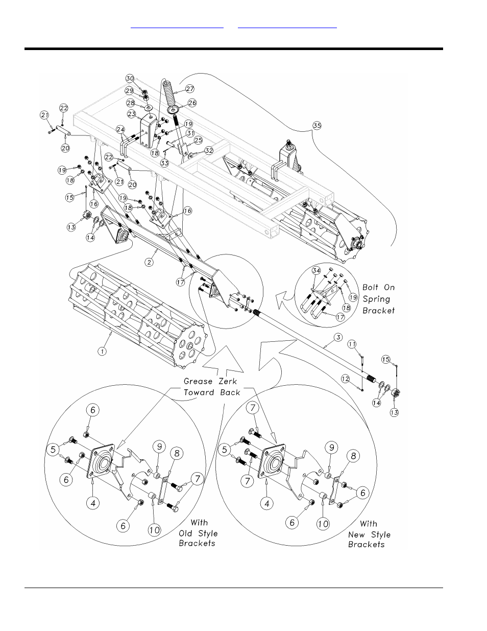 Seedbed conditioner basket assembly (s/n 1272hh-), Seedbed conditioner basket assembly (s/n, 1272hh-) | Great Plains 2335SC Parts Manual User Manual | Page 44 / 54