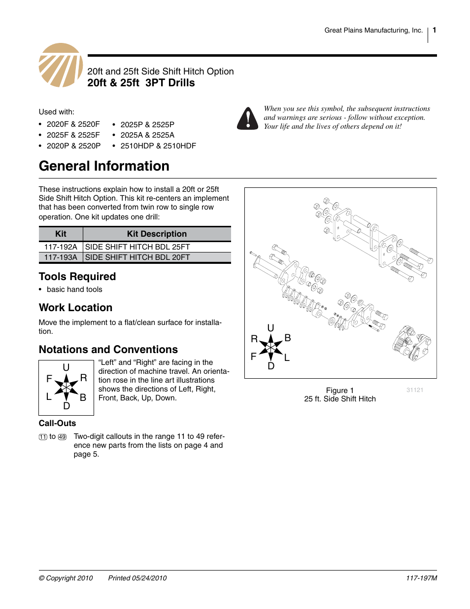 Great Plains 2510HDF Parts Manua User Manual | 6 pages