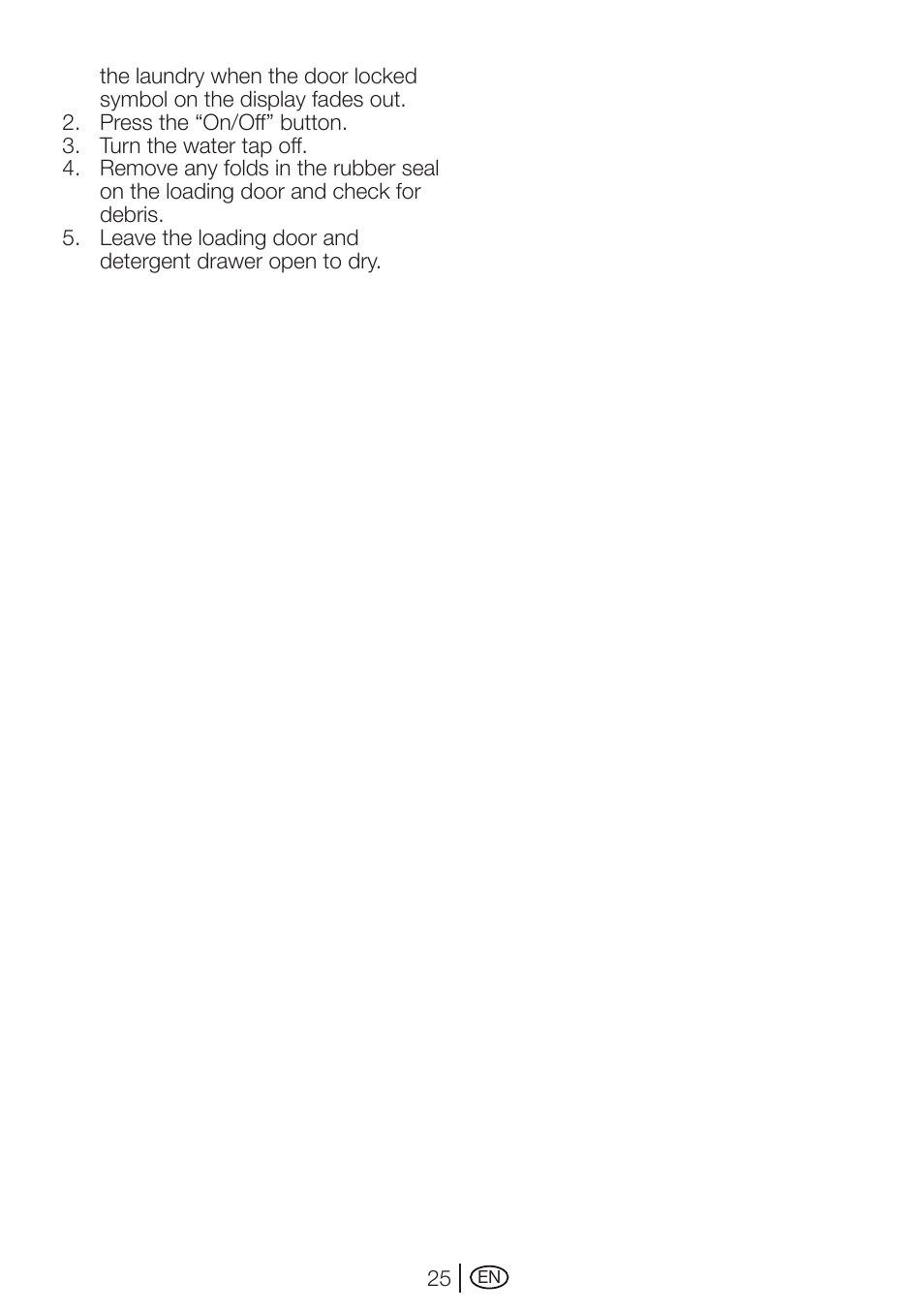 Beko WMD 78144 User Manual | Page 25 / 40