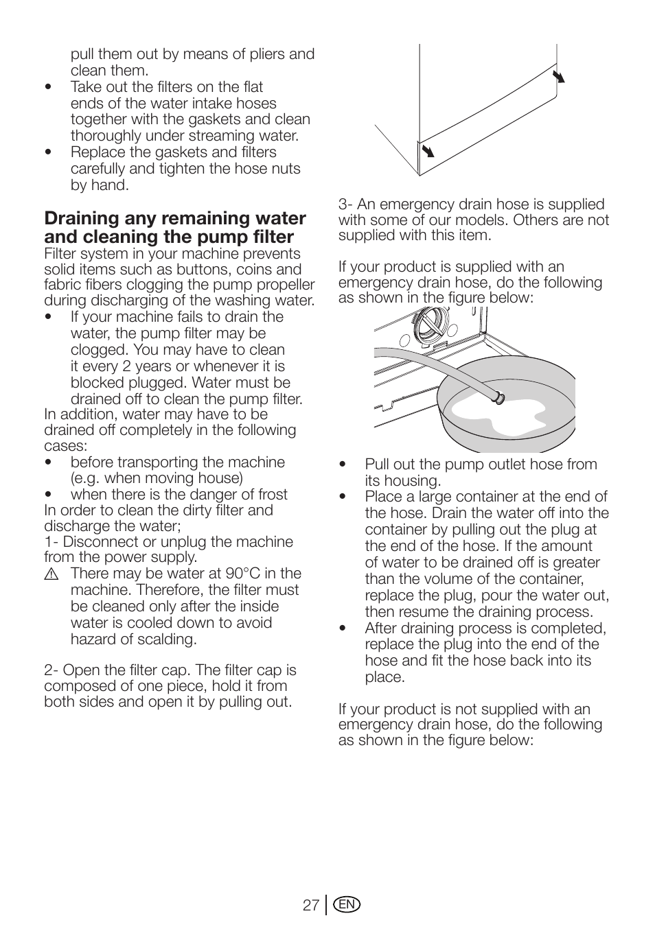 Beko WMD 78144 User Manual | Page 27 / 40