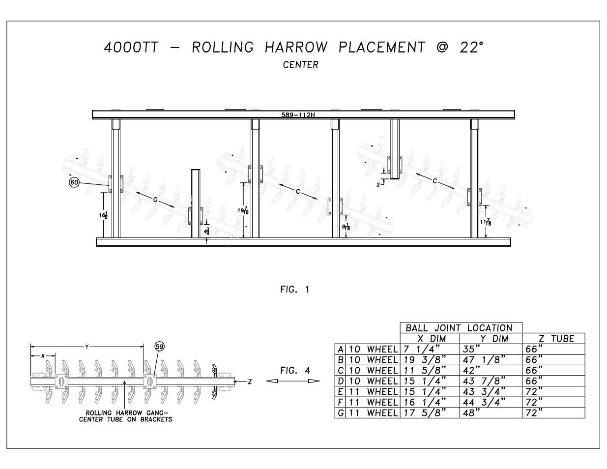 Great Plains 4000TT Rolling Harrow Only Assembly Instructions User Manual | Page 2 / 6