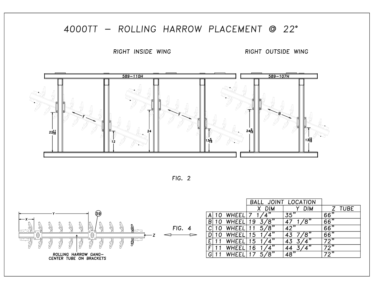 Great Plains 4000TT Rolling Harrow Only Assembly Instructions User Manual | Page 4 / 6