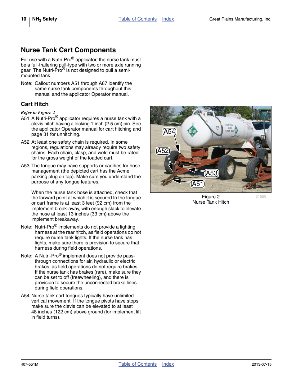 Nurse tank cart components, Cart hitch | Great Plains NH3 Safety User Manual | Page 14 / 50