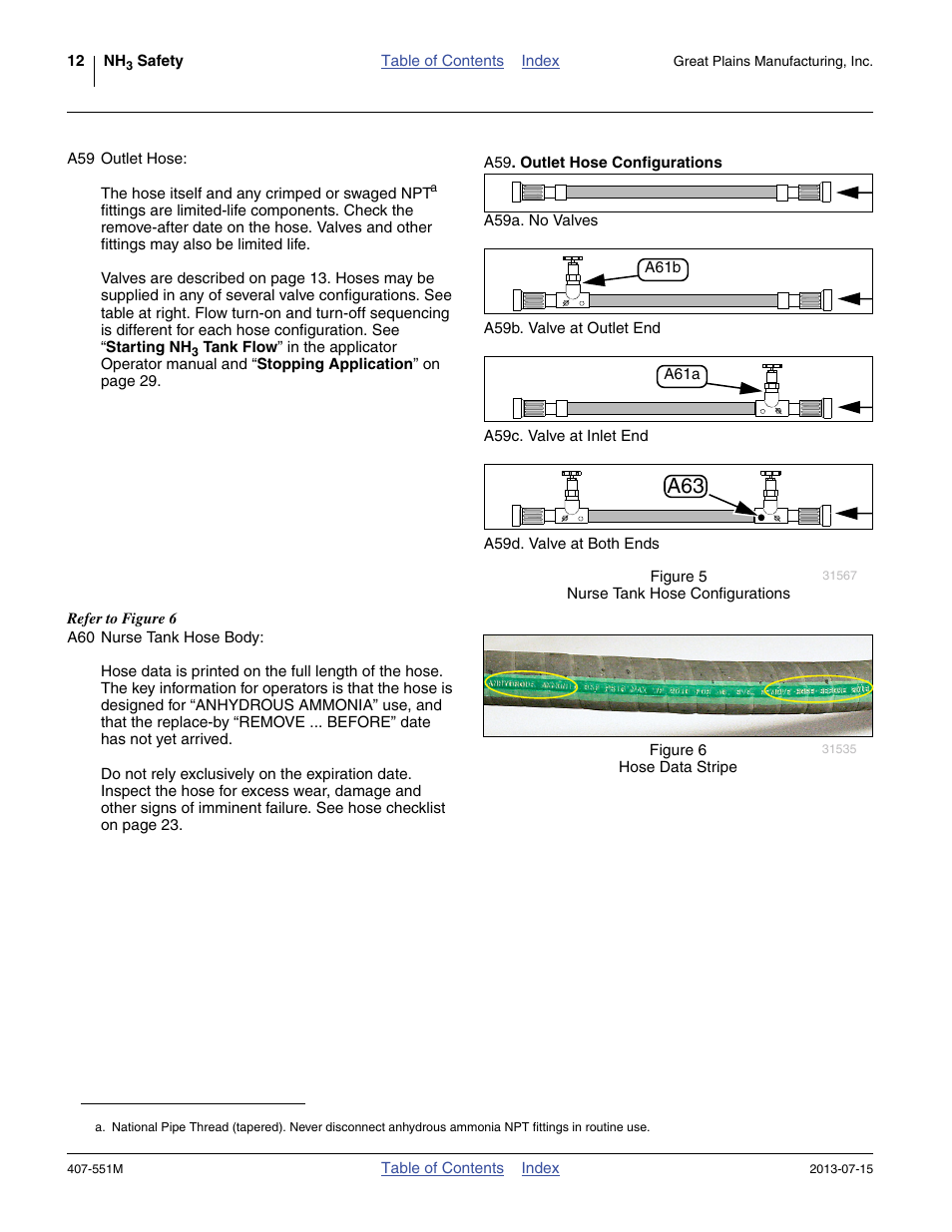 A59. outlet hose configurations | Great Plains NH3 Safety User Manual | Page 16 / 50