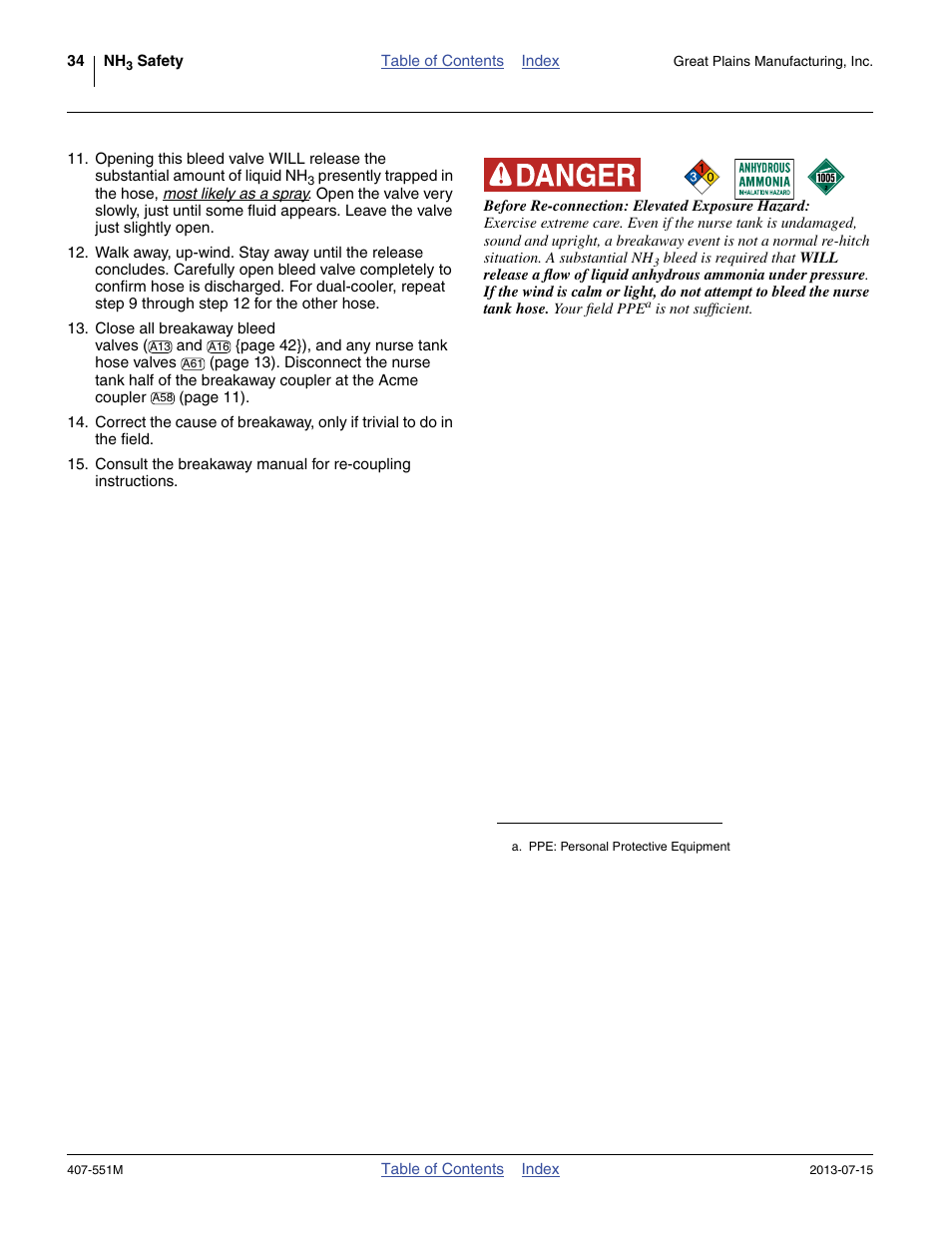 Great Plains NH3 Safety User Manual | Page 38 / 50