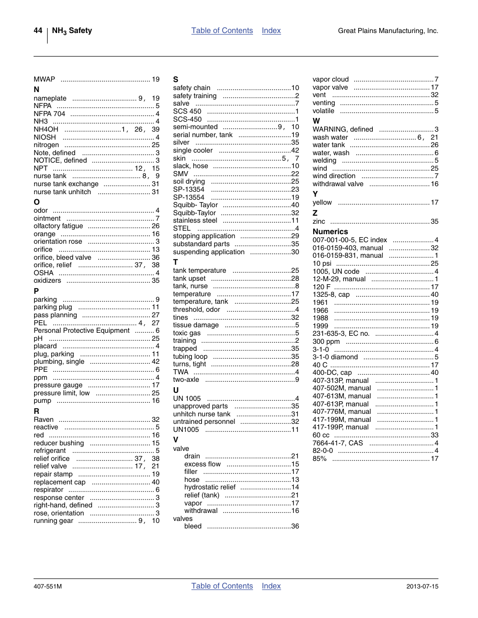 Great Plains NH3 Safety User Manual | Page 48 / 50