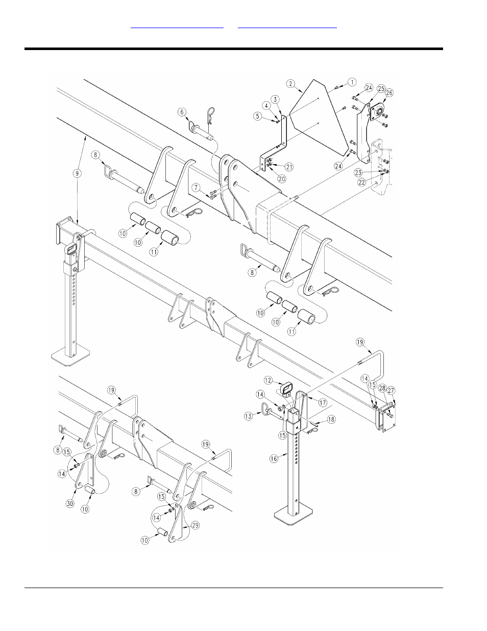 Frames, Frame, Selected models | Table of contents part number index frame | Great Plains 8030P Parts Manual User Manual | Page 6 / 38