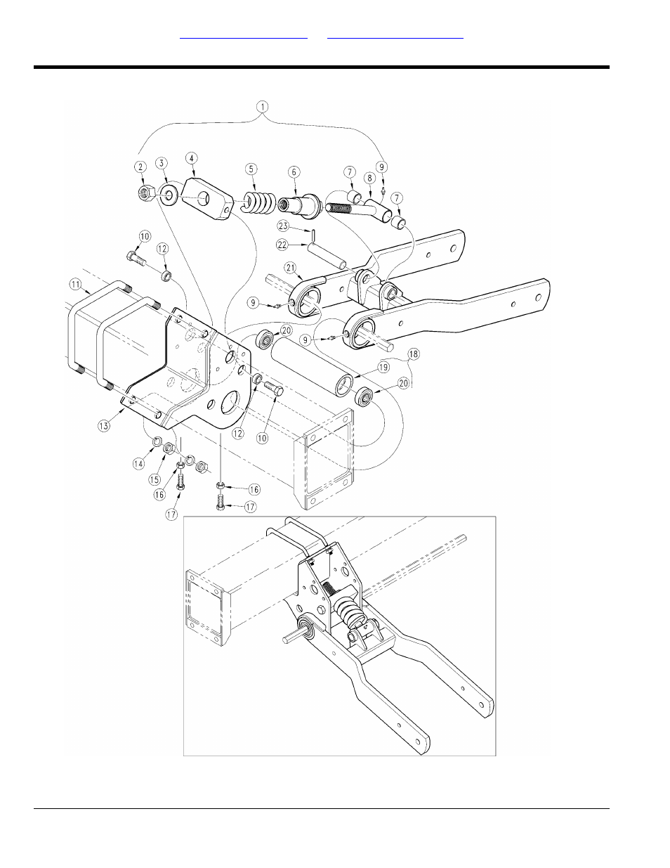 Drives, Gauge wheel arm & spring link | Great Plains 8030P Parts Manual User Manual | Page 8 / 38