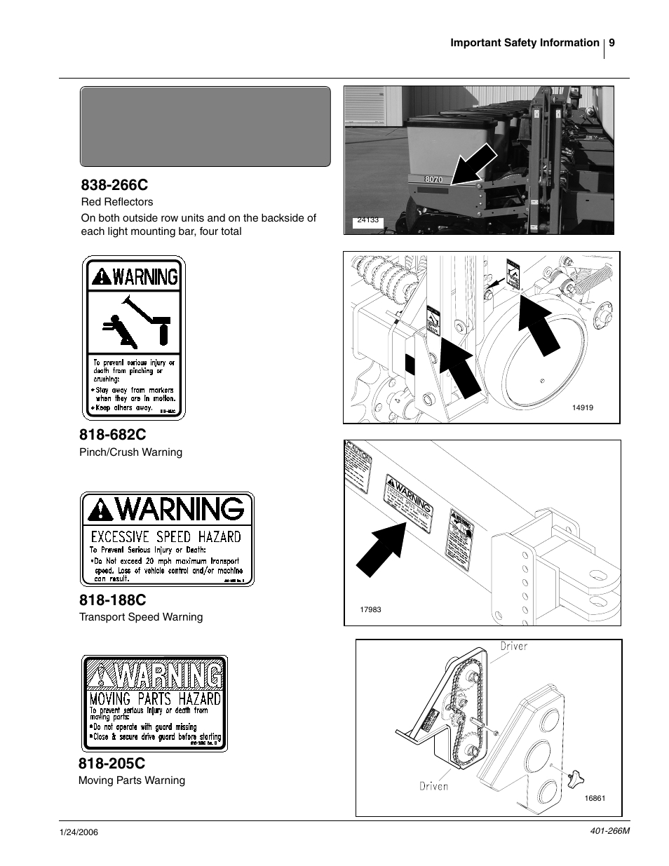 266c, 682c, 188c | 205c | Great Plains PD8070 Operator Manual User Manual | Page 11 / 57