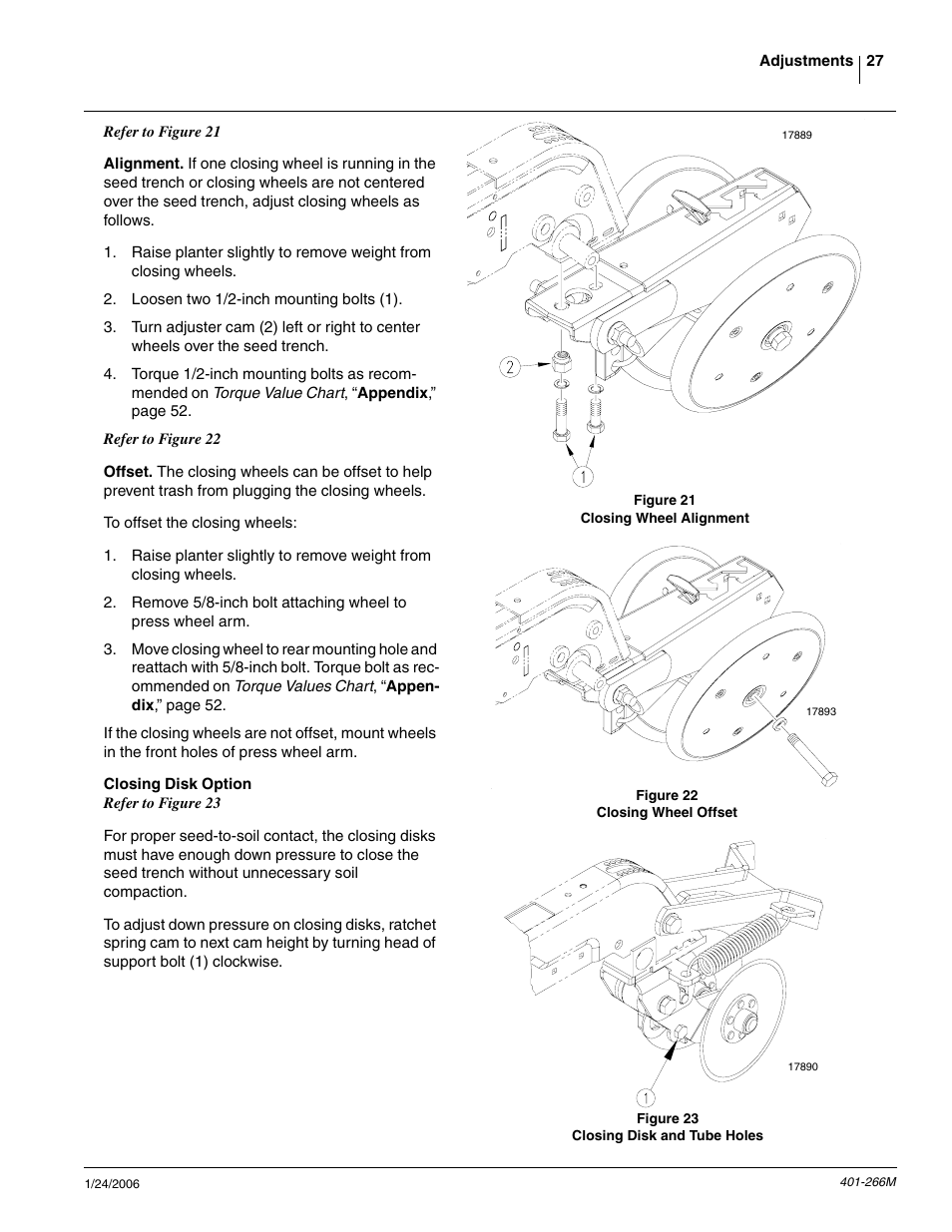 Closing disk option | Great Plains PD8070 Operator Manual User Manual | Page 29 / 57