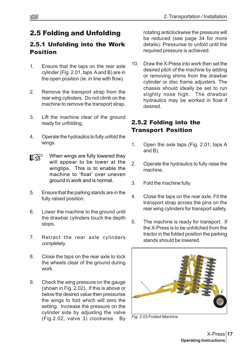 5 folding and unfolding | Great Plains P13529 User Manual | Page 17 / 38