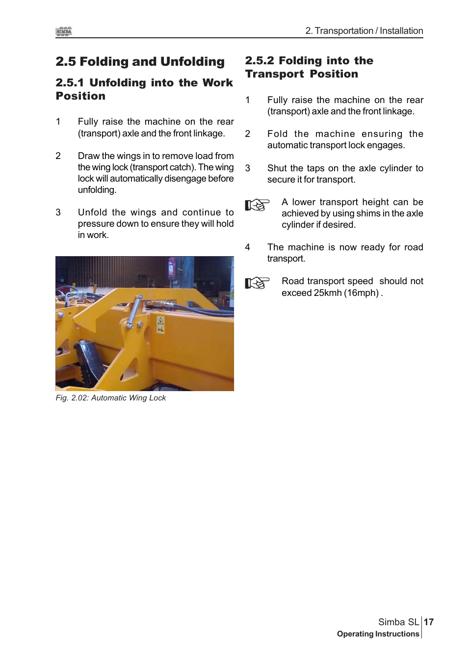 5 folding and unfolding | Great Plains P14889 Serial No 18007975 User Manual | Page 17 / 34