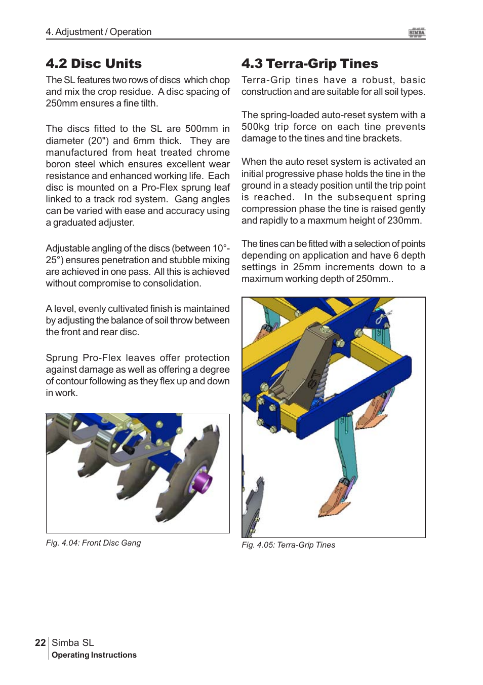 2 disc units, 3 terra-grip tines | Great Plains P14889 Serial No 18007975 User Manual | Page 22 / 34