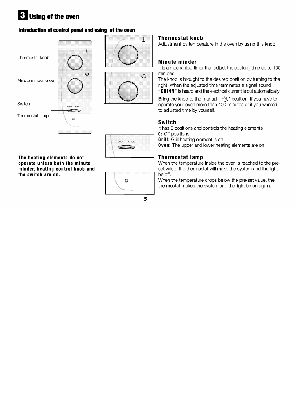 Using of the oven | Beko MF 5 User Manual | Page 7 / 13