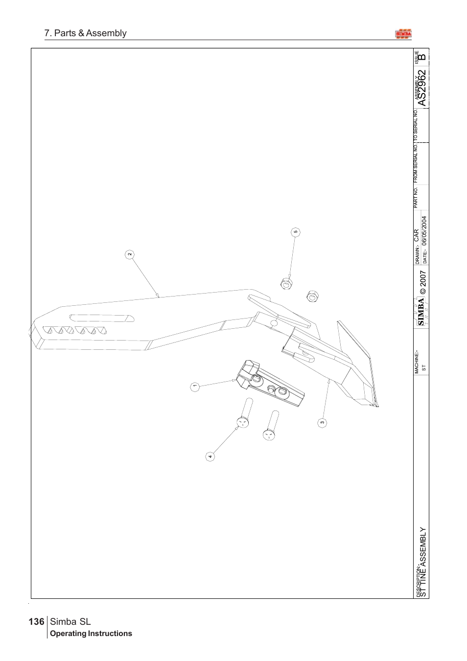 Ba s 29 62 | Great Plains Simba SL 2008 Assembly Instructions User Manual | Page 102 / 156