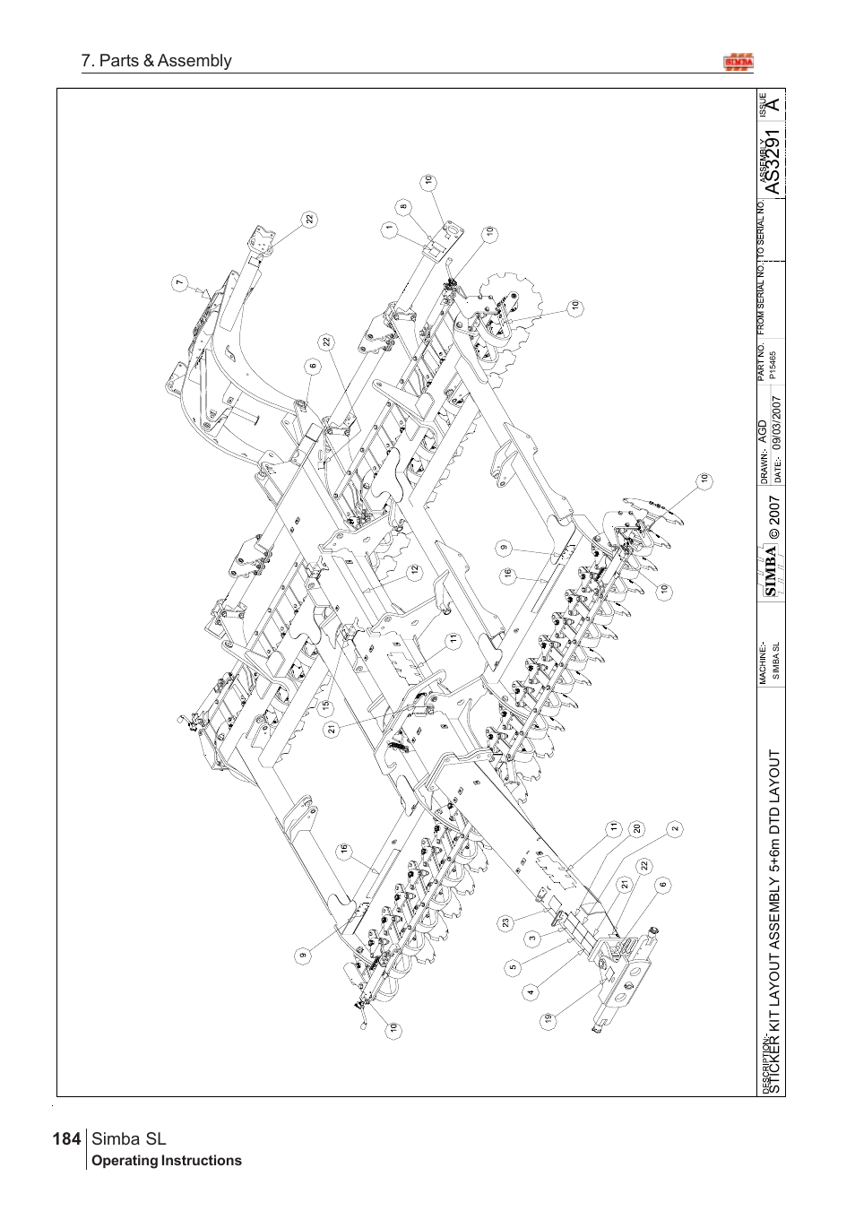 As 32 91, Parts & assembly simba sl | Great Plains Simba SL 2008 Assembly Instructions User Manual | Page 150 / 156