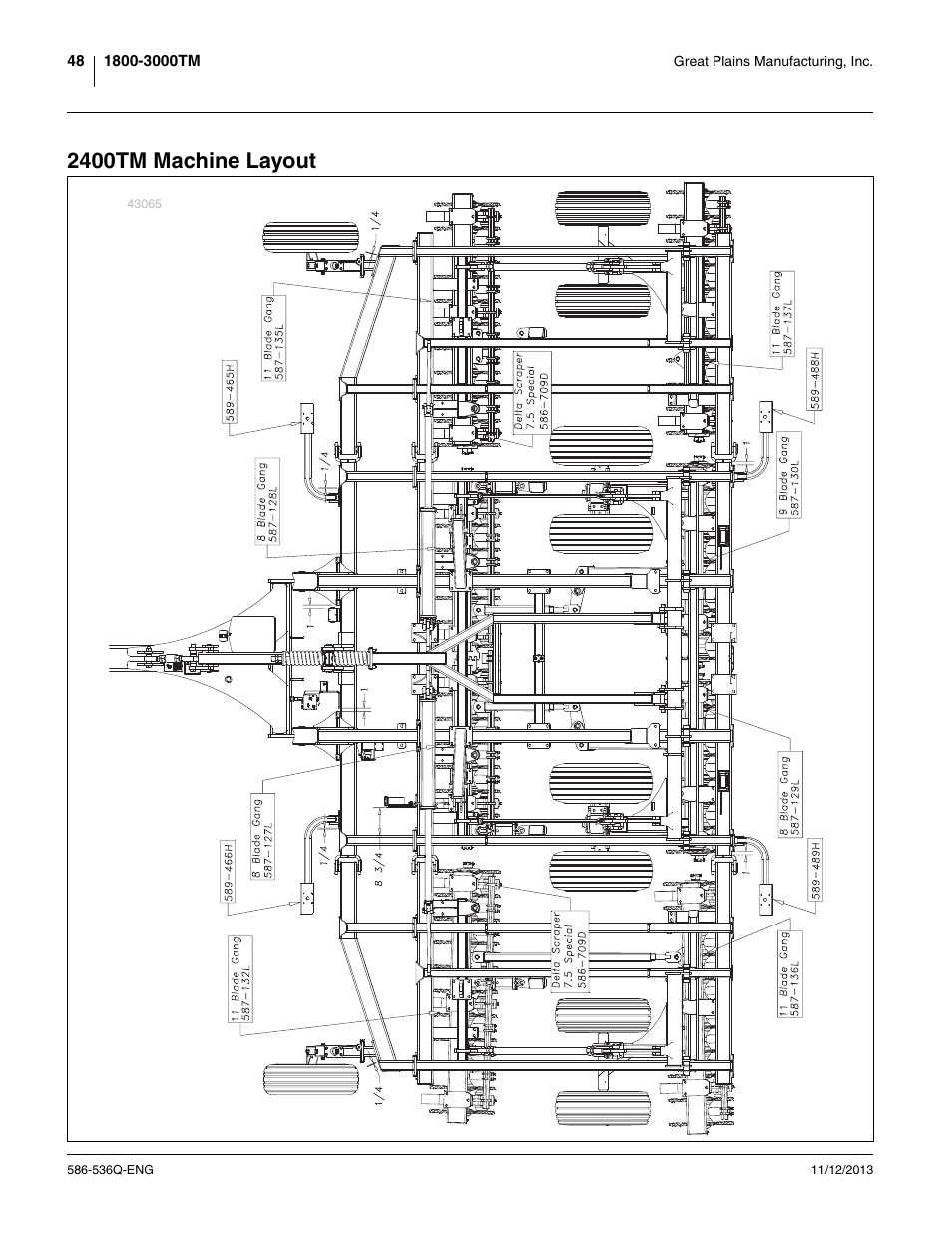 2400tm machine layout | Great Plains 3000TM Assembly Manual User Manual | Page 52 / 64