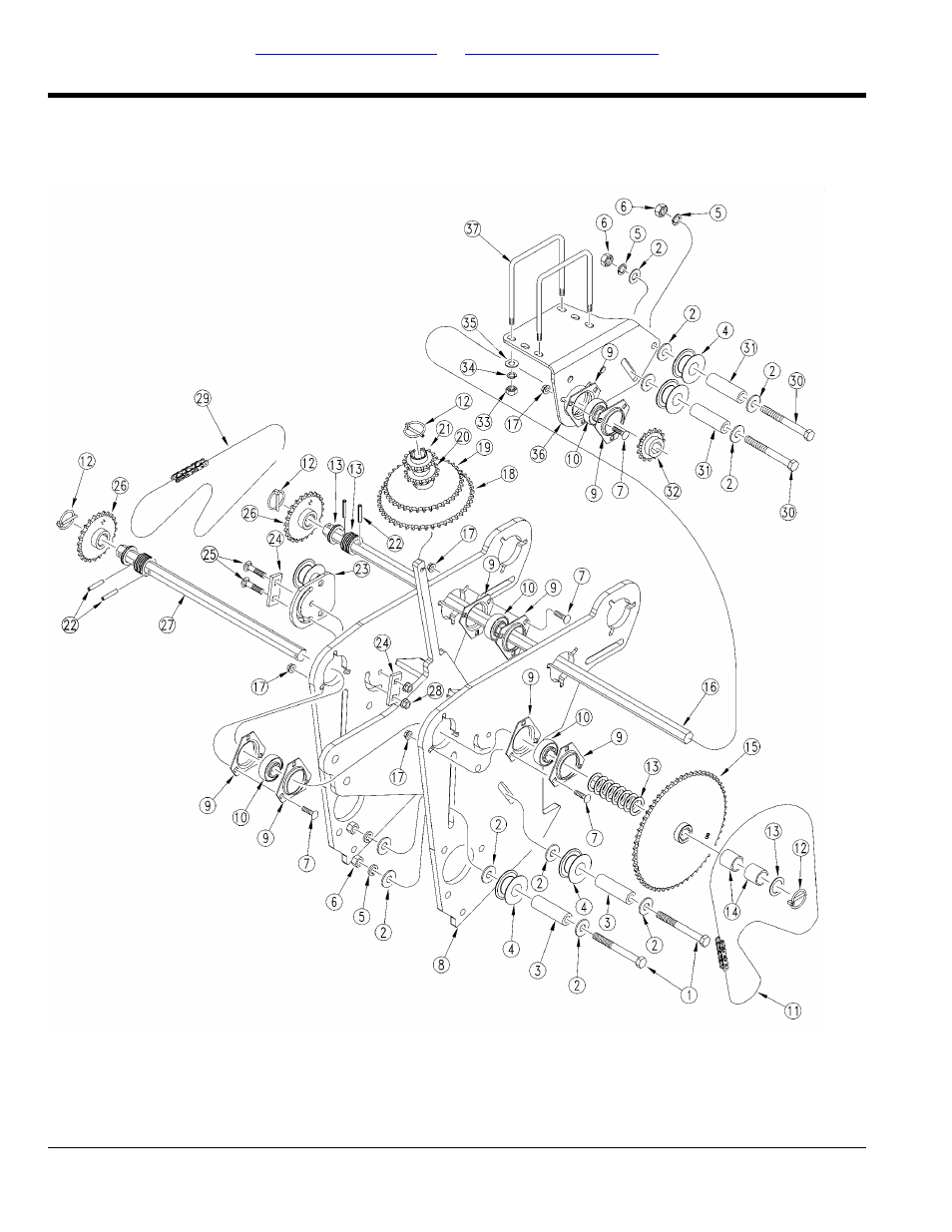 Dual gauge wheel transmission | Great Plains 2525F Parts Manual User Manual | Page 32 / 168