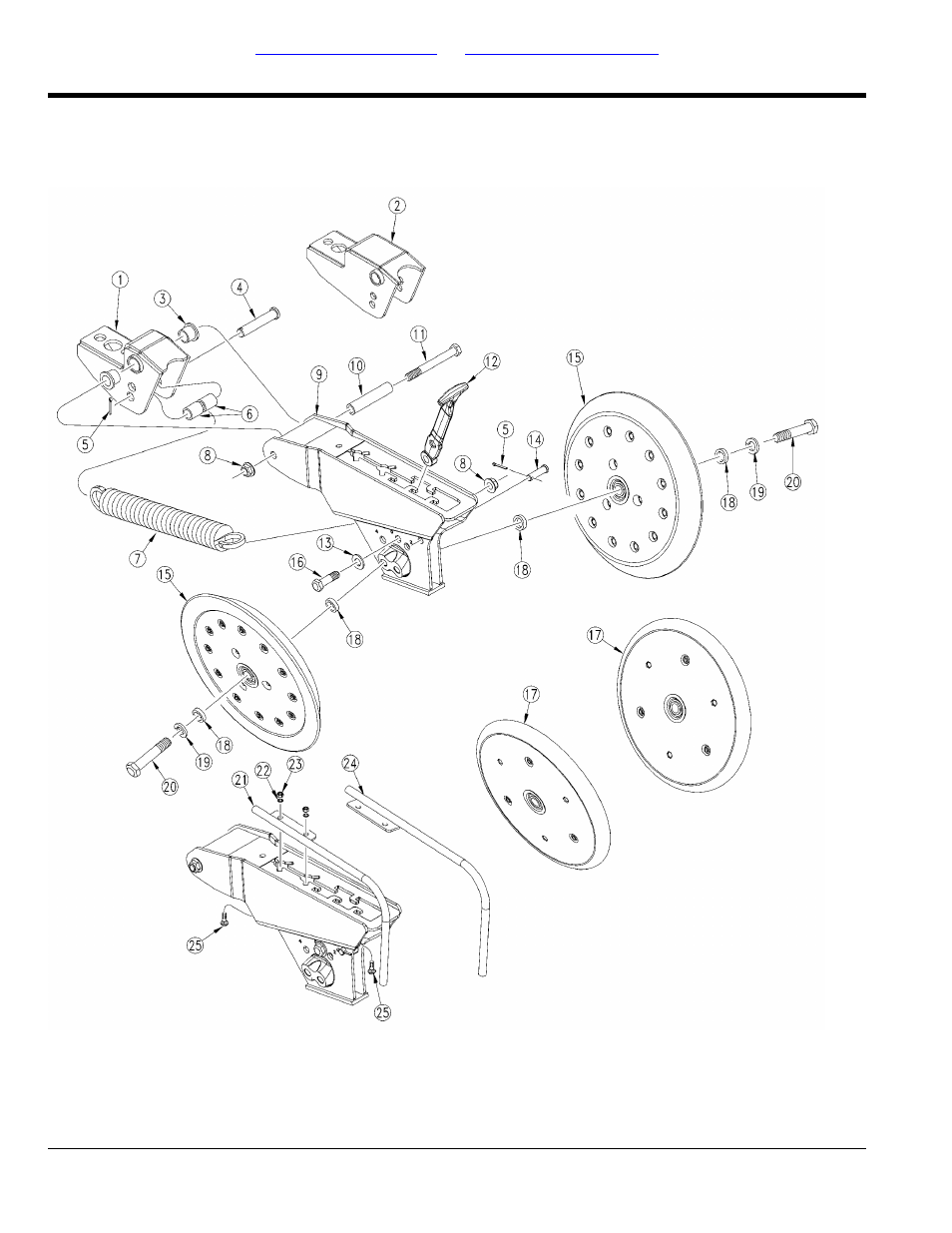 Press wheel assembly 1x12 & 1.25x13.5 (s/n, B1004v+) | Great Plains YP3025 Parts Manual User Manual | Page 132 / 232