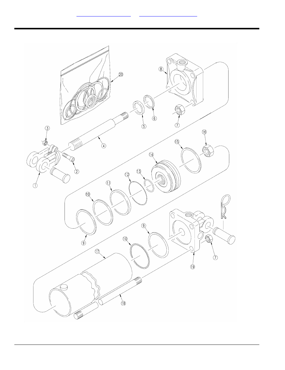 Hydraulic cylinder (810-675c) | Great Plains YP3025 Parts Manual User Manual | Page 186 / 232