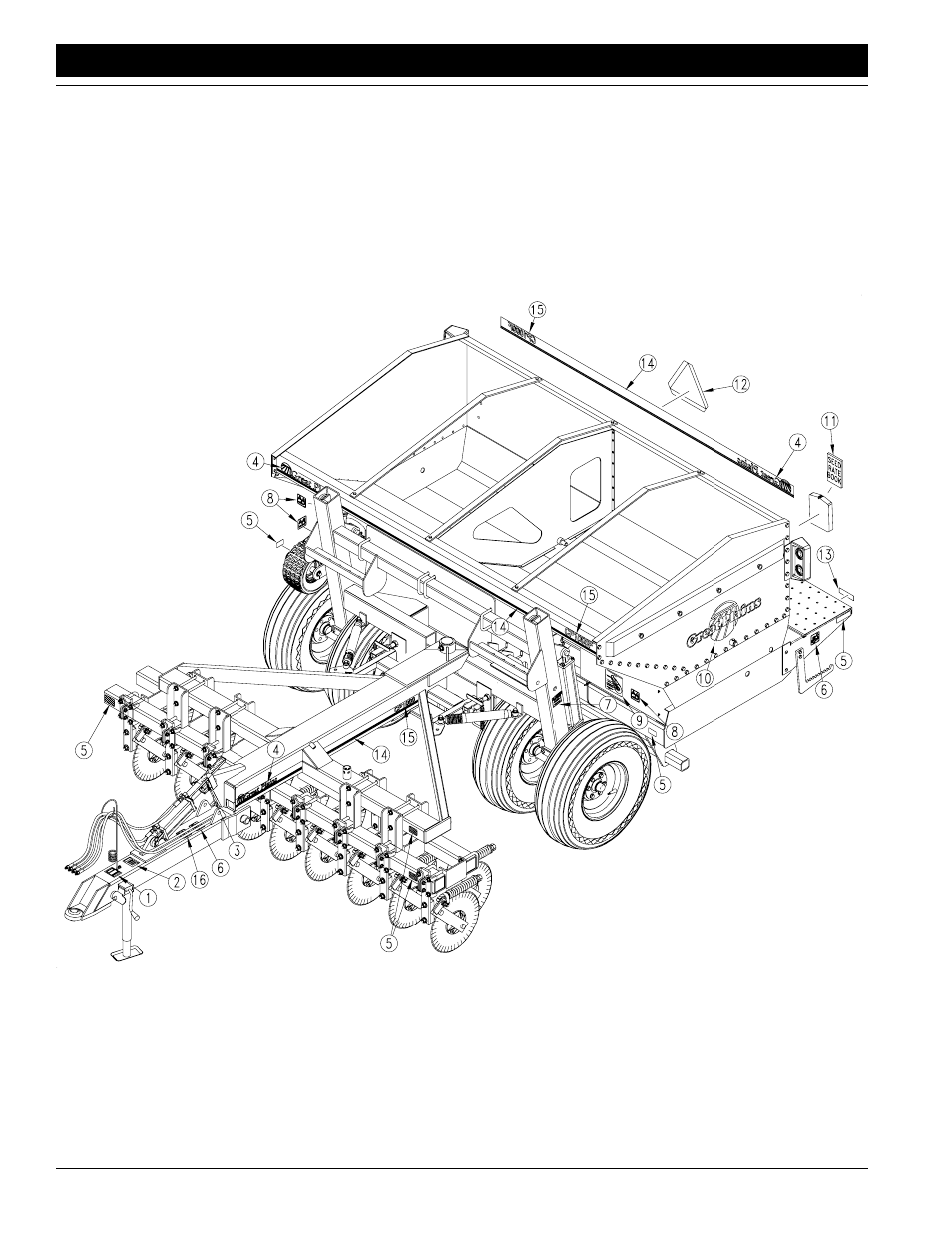 Decal assembly | Great Plains FCP1000 Predelivery Manual User Manual | Page 20 / 25