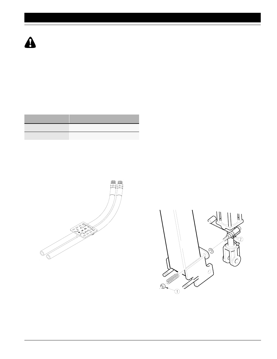 Warning, Hydraulic hook-up, Bleeding hydraulic systems | Great Plains FCP1000 Predelivery Manual User Manual | Page 7 / 25