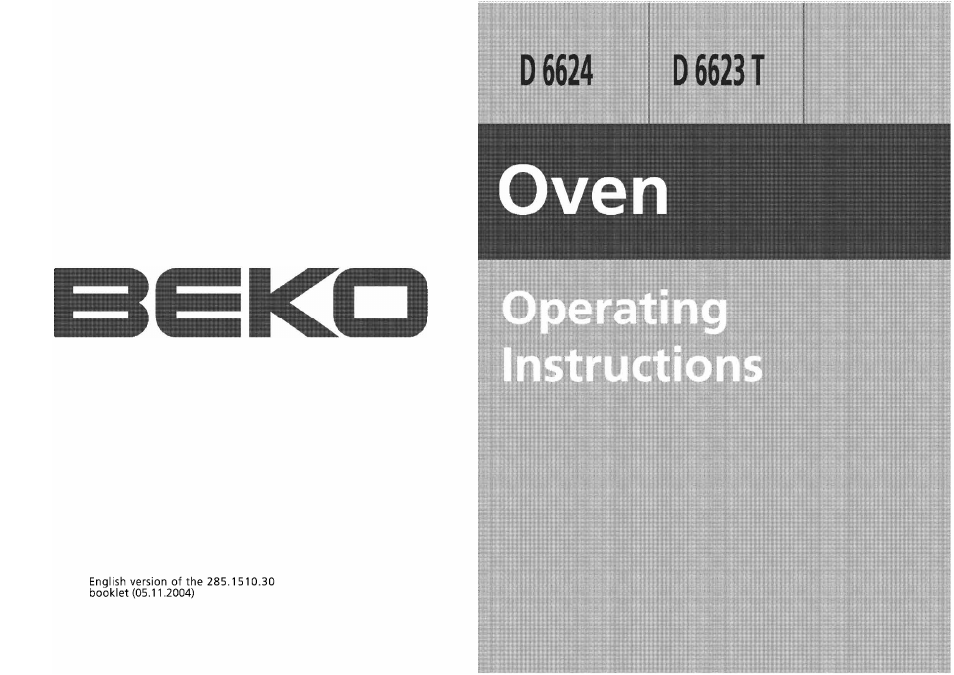 Beko D 6623 T User Manual | 25 pages