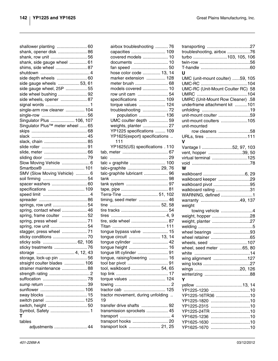 Great Plains YP1625 Operator Manual User Manual | Page 146 / 150