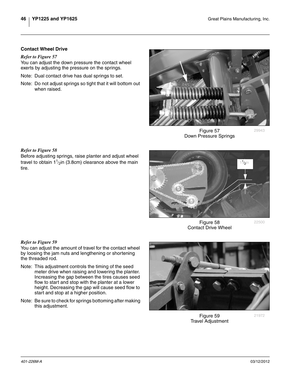 Contact wheel drive | Great Plains YP1625 Operator Manual User Manual | Page 50 / 150