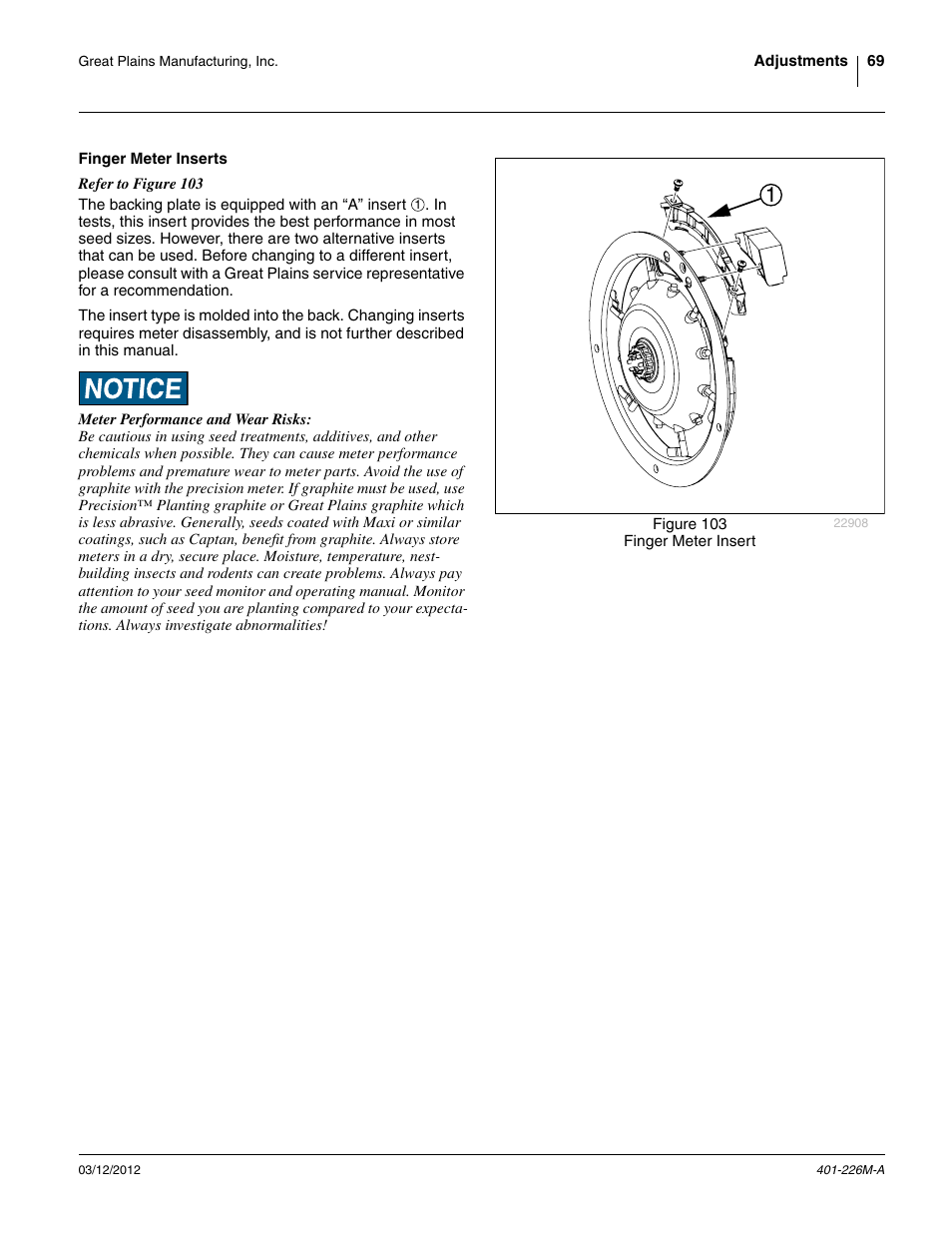 Finger meter inserts | Great Plains YP1625 Operator Manual User Manual | Page 73 / 150