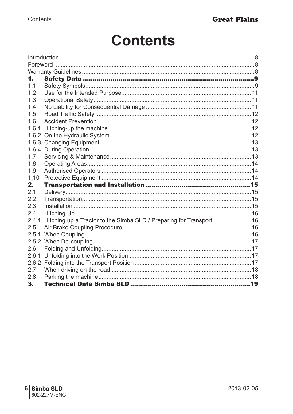 Great Plains SLD600 Operator Manual User Manual | Page 6 / 40
