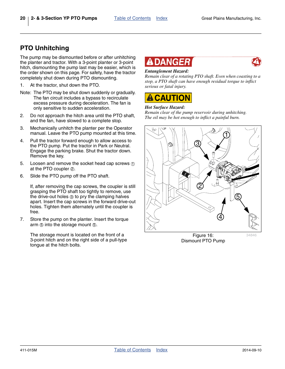 Pto unhitching | Great Plains PTO Kits 2-3-Section User Manual | Page 24 / 100
