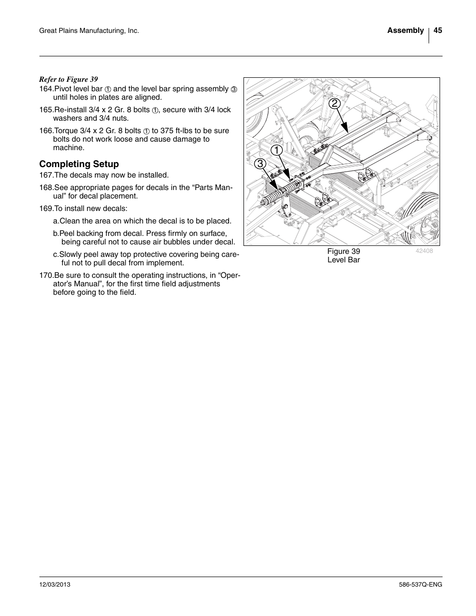 Completing setup | Great Plains 4000TM Assembly Manual User Manual | Page 49 / 80