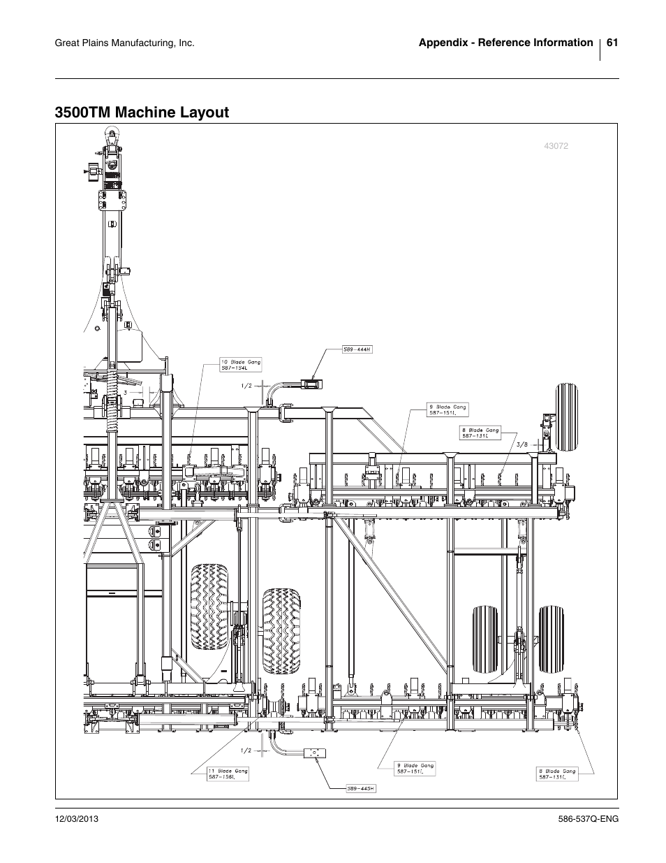 3500tm machine layout | Great Plains 4000TM Assembly Manual User Manual | Page 65 / 80