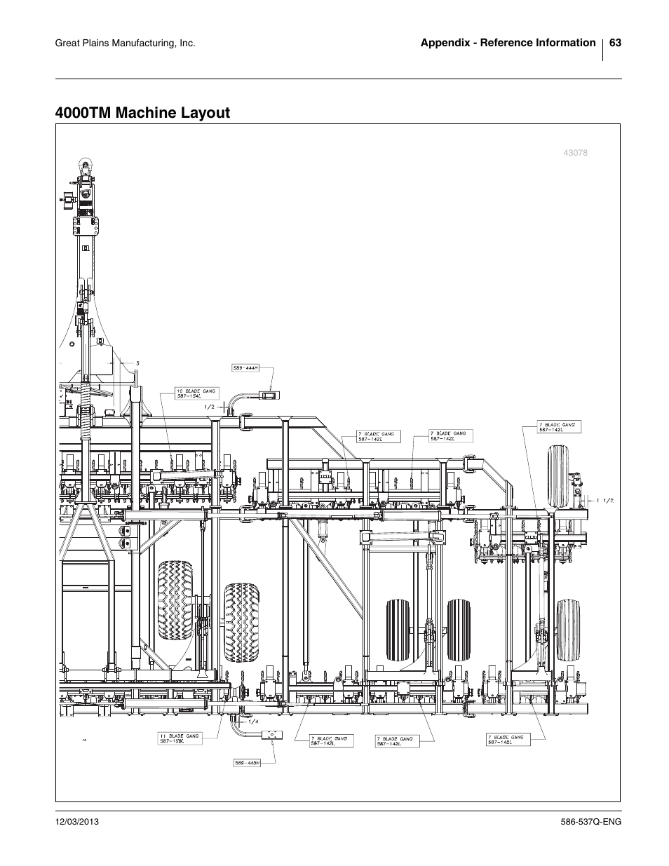 4000tm machine layout | Great Plains 4000TM Assembly Manual User Manual | Page 67 / 80