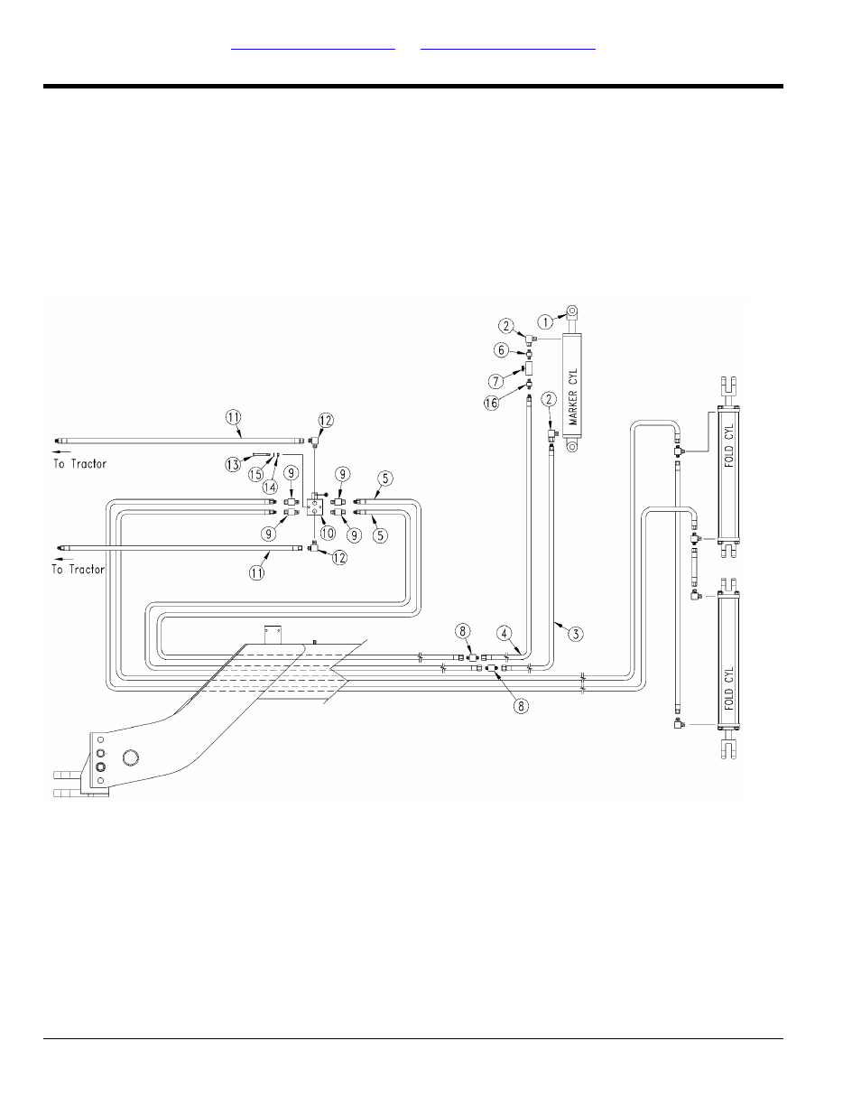 Single marker hydraulics | Great Plains 3S-4000F Parts Manual User Manual | Page 190 / 198