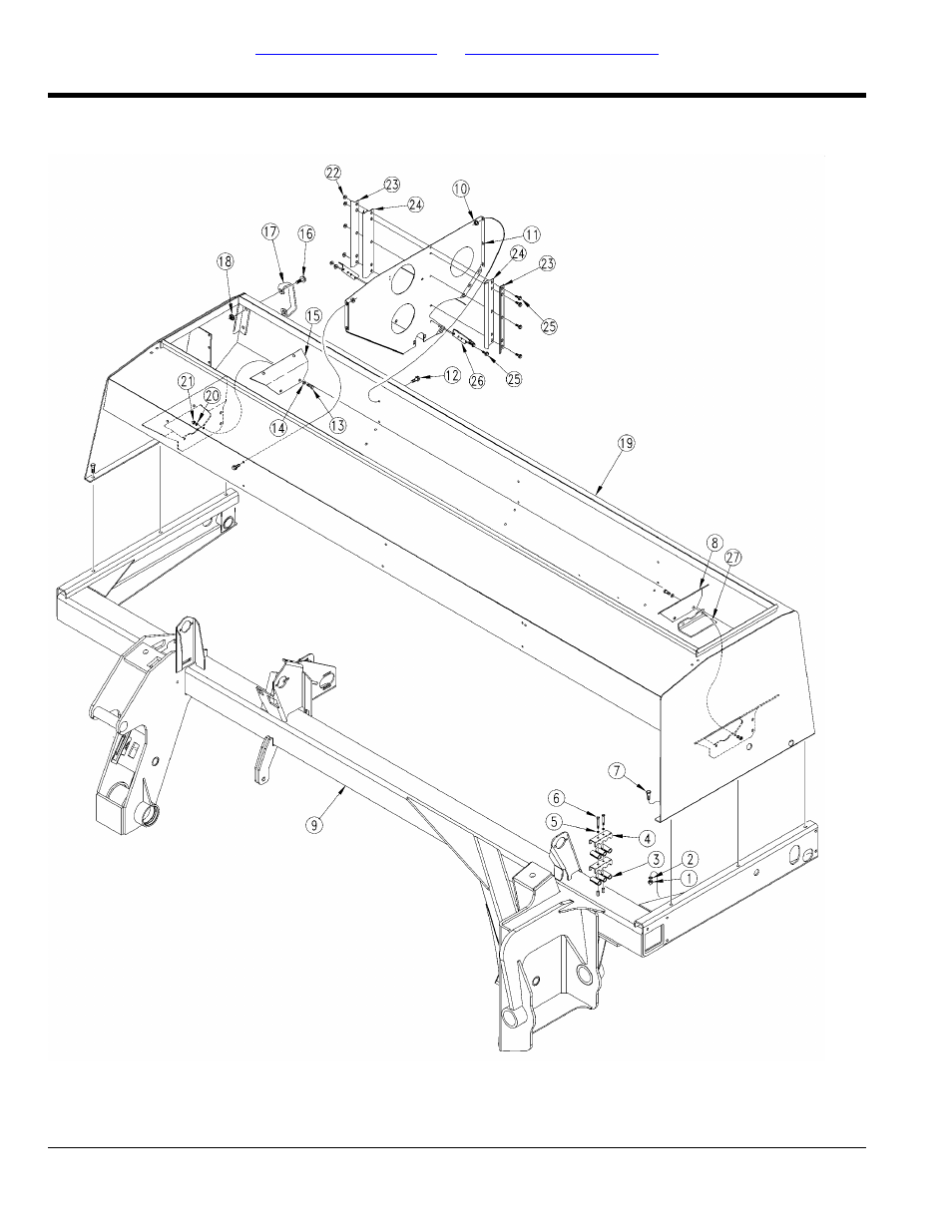Fertilizer box to frame | Great Plains 3S-4000F Parts Manual User Manual | Page 26 / 198