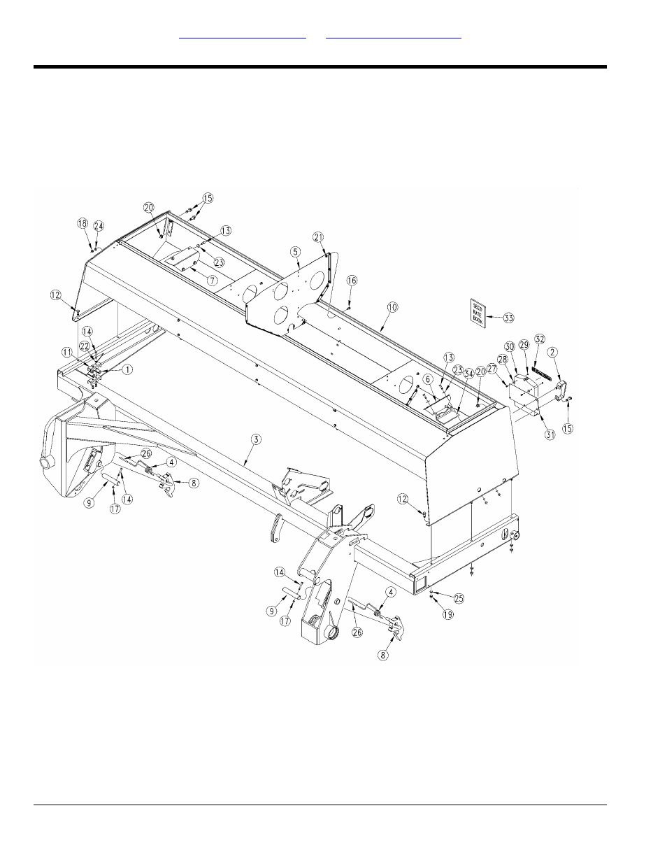 Left hand box and frame | Great Plains 3S-4000F Parts Manual User Manual | Page 36 / 198