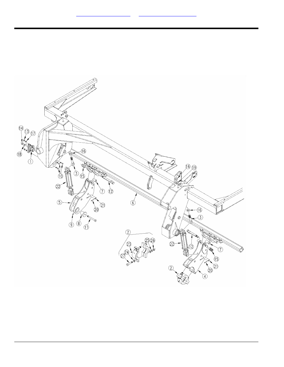 Left hand sub-frame | Great Plains 3S-4000F Parts Manual User Manual | Page 38 / 198