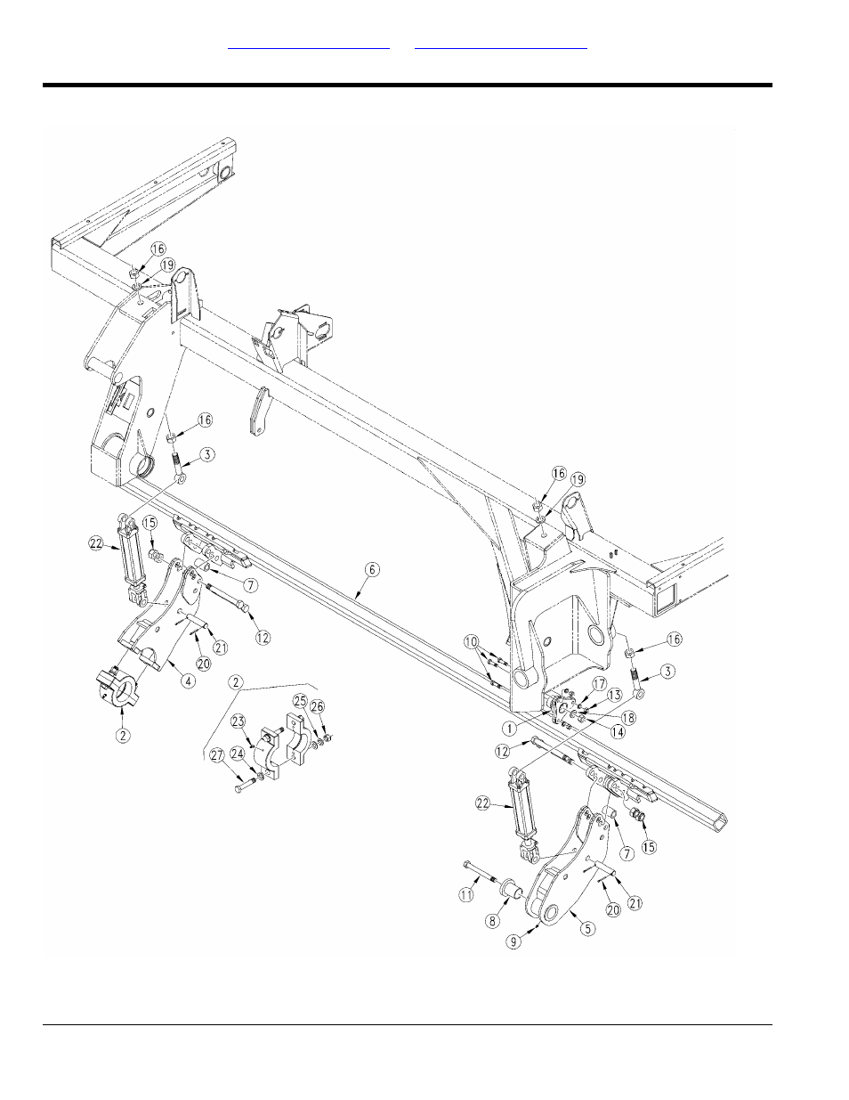 Right hand sub-frame | Great Plains 3S-4000F Parts Manual User Manual | Page 46 / 198