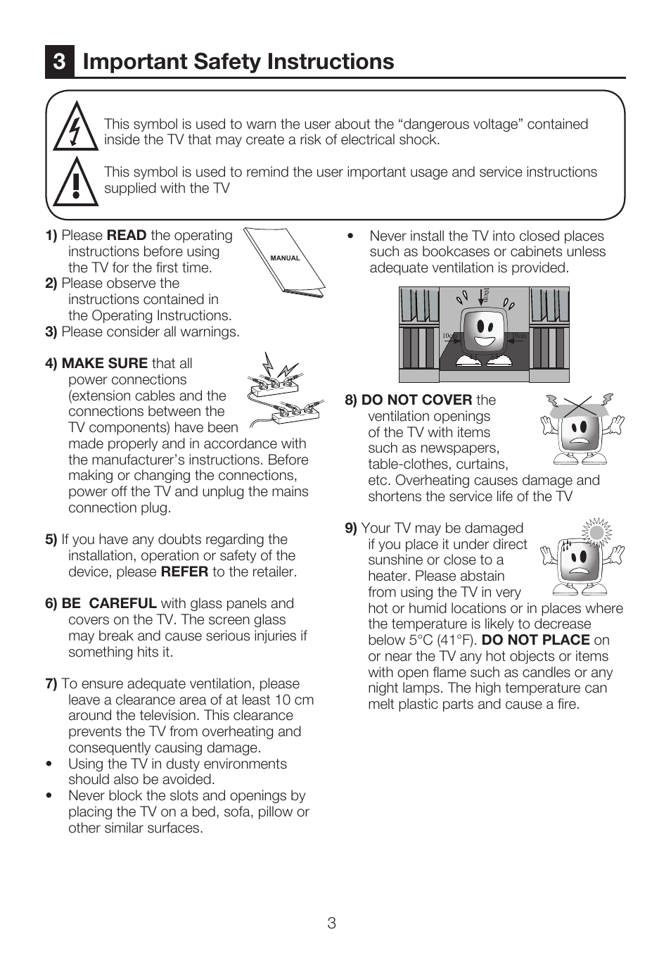 Important safety instructions | Beko 22WLP530HID User Manual | Page 5 / 32