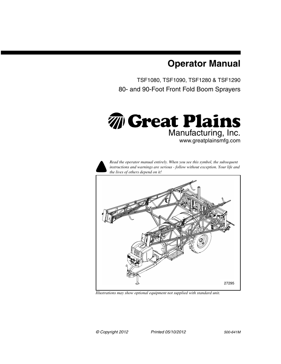 Great Plains TSF1290 Operator Manual User Manual | 96 pages