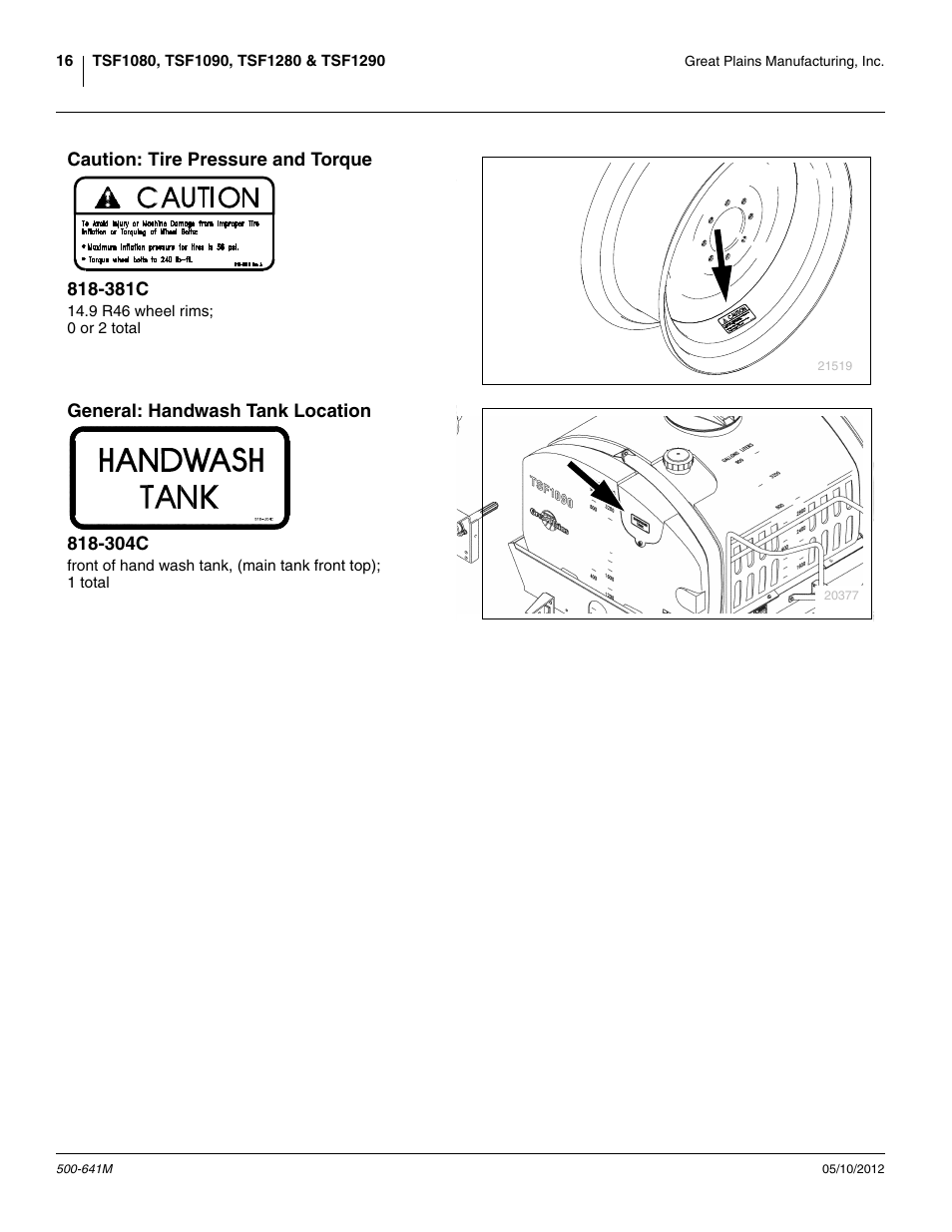 Great Plains TSF1290 Operator Manual User Manual | Page 20 / 96