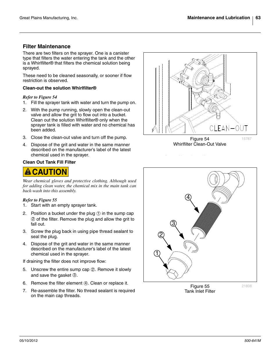 Filter maintenance | Great Plains TSF1290 Operator Manual User Manual | Page 67 / 96