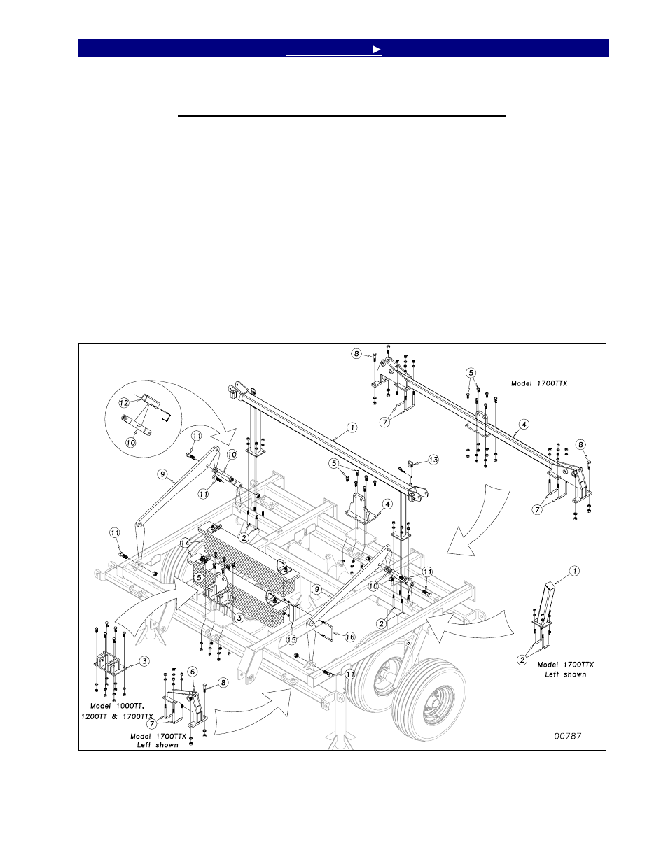 Center wing stop, fold brackets & lift assembly | Great Plains 4000TT Operator Manual User Manual | Page 17 / 76