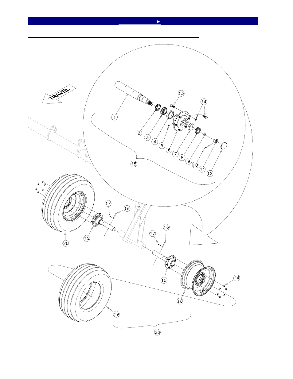 Section 3: replacement parts, 1200tt, 1700tt & 2200tt center transport assembly, Section 3 replacement parts | Great Plains 4000TT Operator Manual User Manual | Page 50 / 76