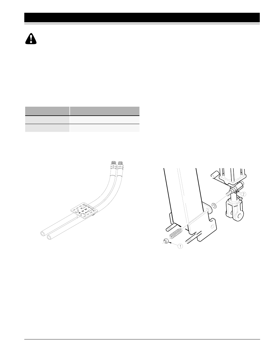 Bleeding transport lift cylinders, Warning, Hydraulic hook-up | Bleeding hydraulic systems | Great Plains FCP1000 Operator Manual User Manual | Page 13 / 44