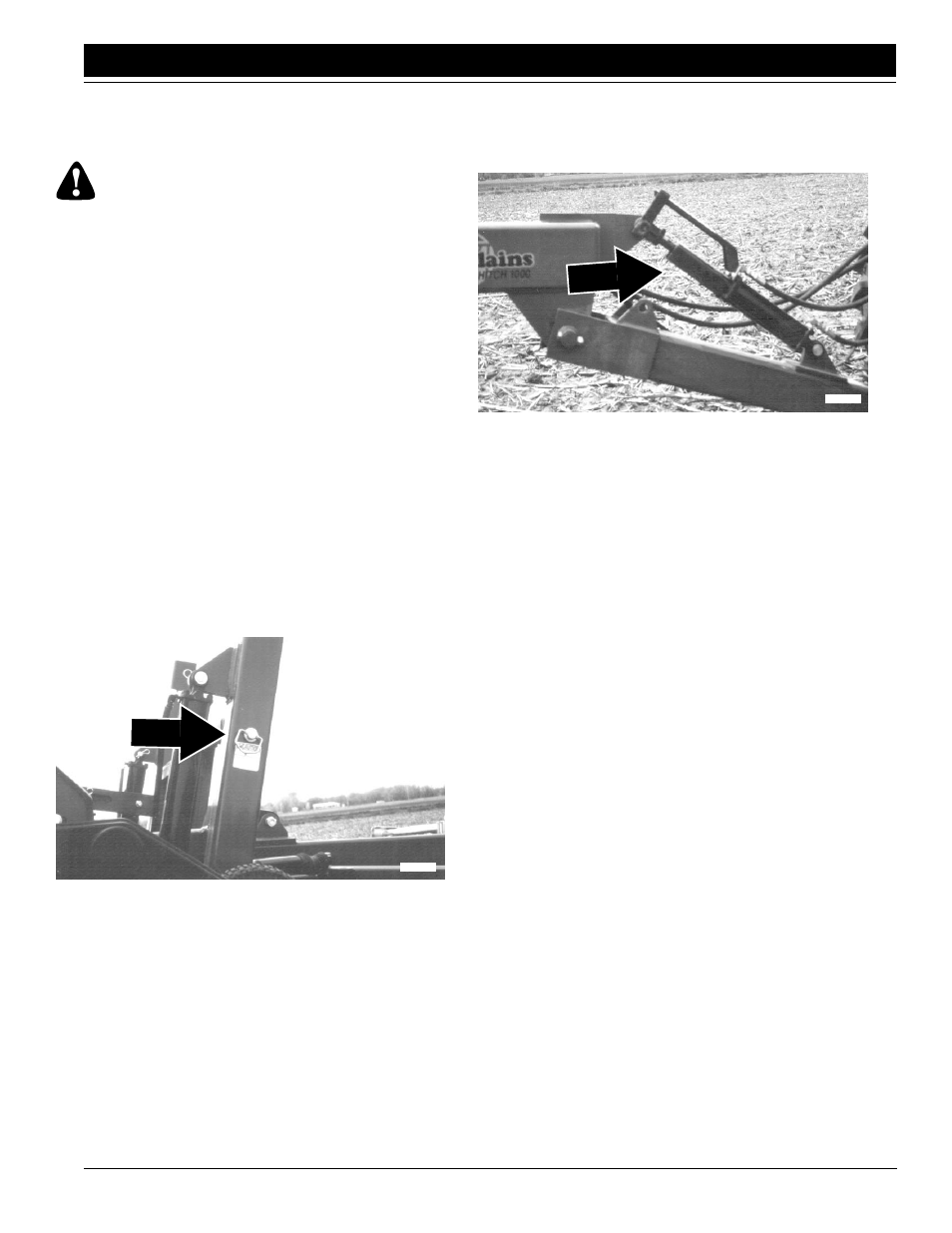 Transporting parking, Warning, Transporting | Parking | Great Plains FCP1000 Operator Manual User Manual | Page 17 / 44