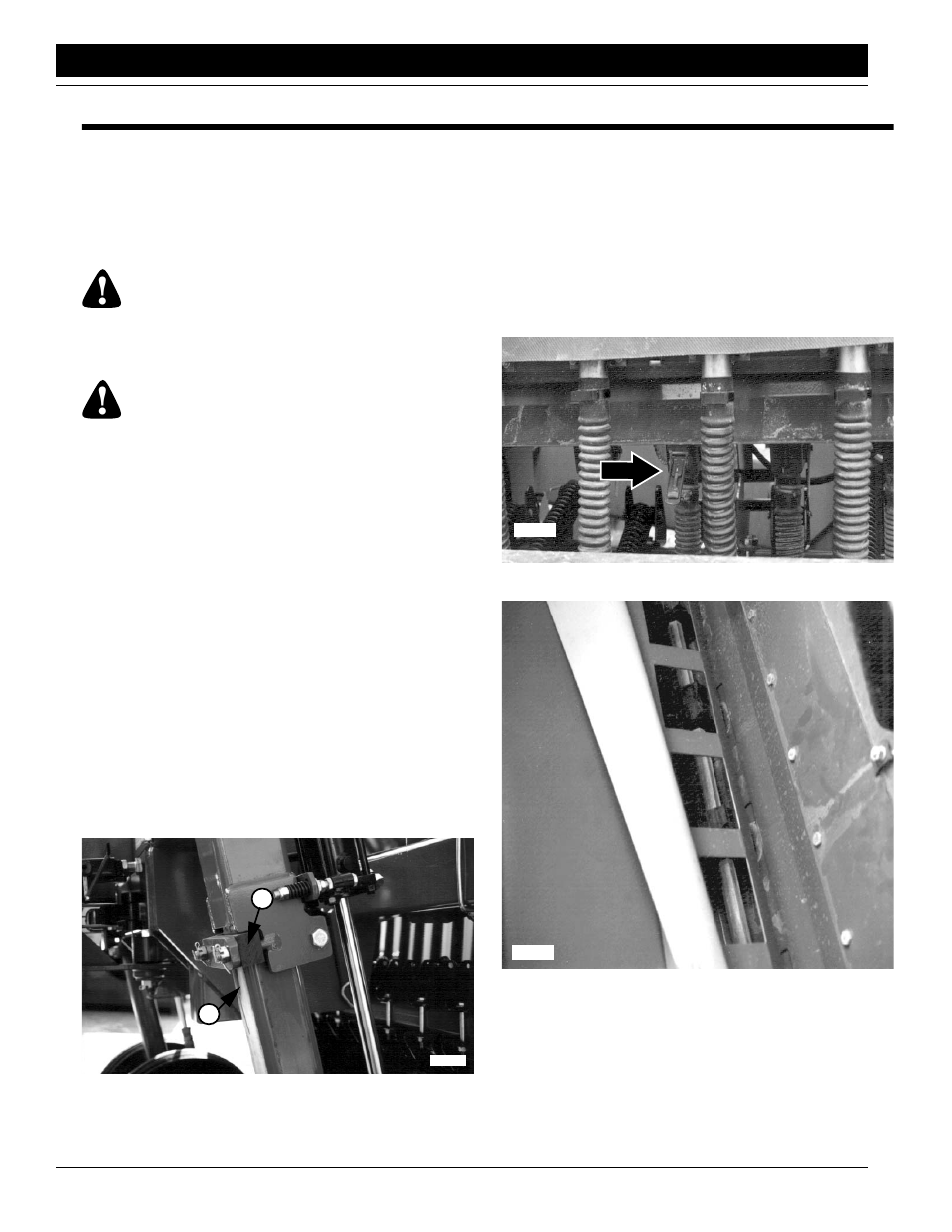 Section 5 maintenance and lubrication, Maintenance, Warning | Great Plains FCP1000 Operator Manual User Manual | Page 34 / 44