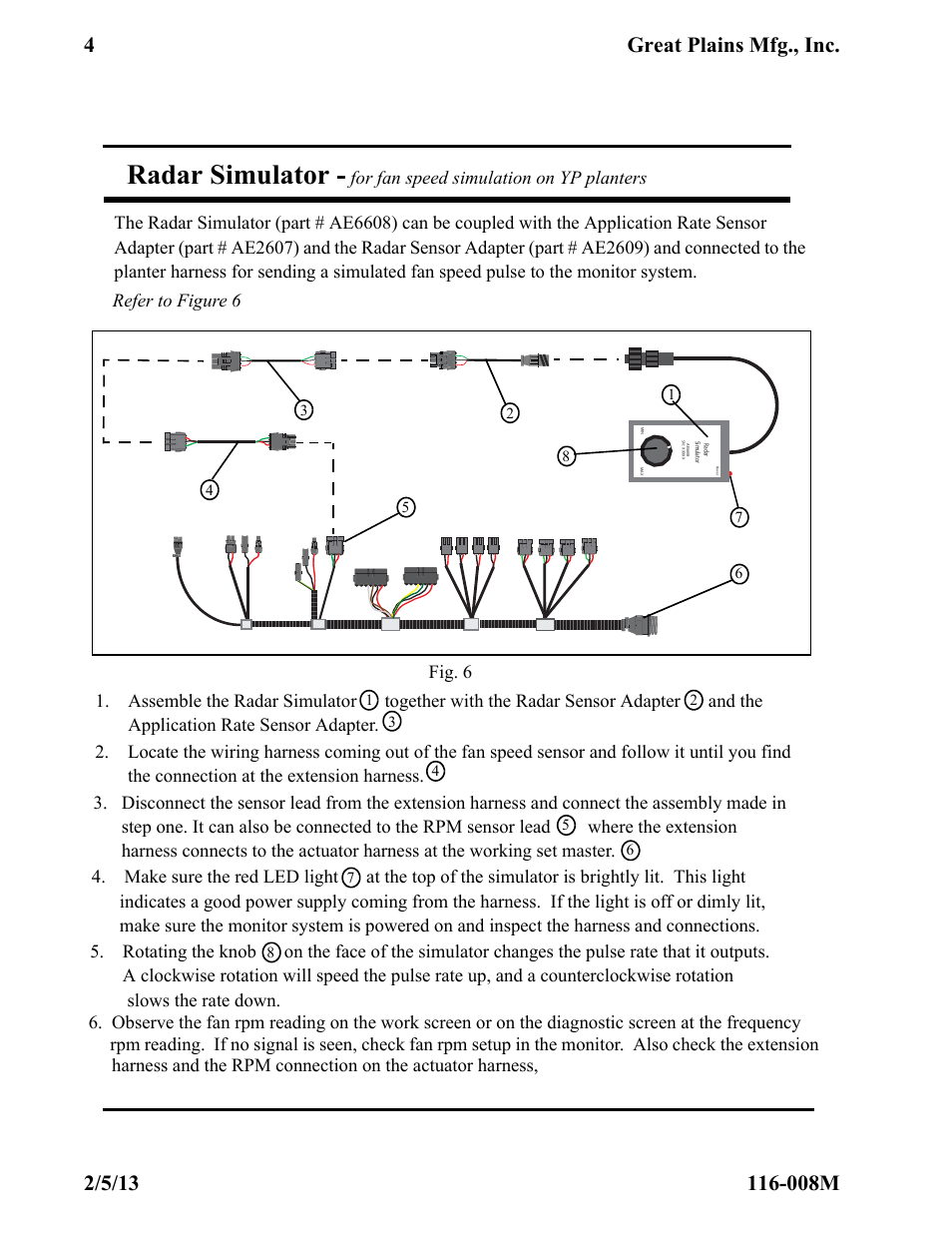 Radar simulator | Great Plains PM300 Assembly Instructions User Manual | Page 4 / 16